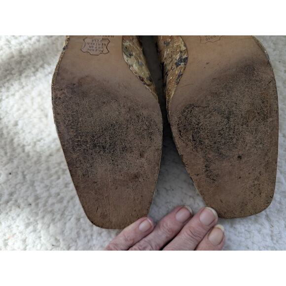 JONES NEW YORK 1998 Yellow Floral Tapestry Heels Pumps Size 7 Made in Spain - Picture 11 of 14